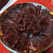 당일도축 뭉티기 메뉴 사진(네이버)