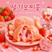 딸기 슈크림 모찌붕 메뉴 사진(네이버)