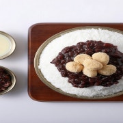 1인) 가마솥 팥 순우유 눈꽃빙수 메뉴 사진(네이버)