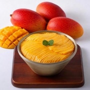 1인) 대만 애플 망고 눈꽃 빙수 메뉴 사진(네이버)