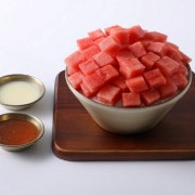 1인) 시원한 수박 눈꽃빙수(생과일) 메뉴 사진(네이버)