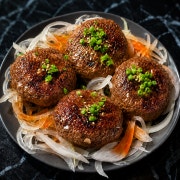 흑돼지 숯불 떡갈비 정식 메뉴 사진(네이버)