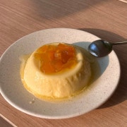 복숭아푸딩(시즌아웃!) 메뉴 사진(네이버)