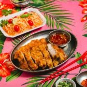 무쌈찬 쏨땀 세트 메뉴 사진(네이버)