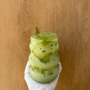 교토 우지 말차라떼 메뉴 사진(네이버)