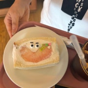 복숭아요거트산도 메뉴 사진(네이버)