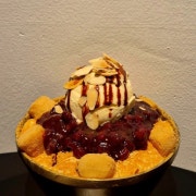 인절미팥빙수 메뉴 사진(네이버)