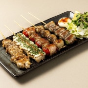 숯불꼬치5종 메뉴 사진(네이버)
