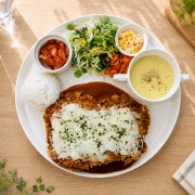 고르곤졸라 돈가스 메뉴 사진(네이버)