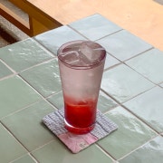자두차 hot / ice 메뉴 사진(네이버)