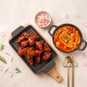 닭강정+떡볶이세트 메뉴 사진(네이버)