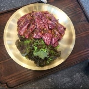 한우제비추리(100g) 메뉴 사진(네이버)