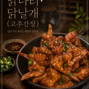 닭다리•닭날개 (고추간장) 1BOX 메뉴 사진(네이버)