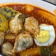 떡튀볶이(김말이, 미니만두튀김) 메뉴 사진(네이버)