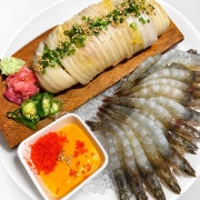 생새우회+묵은지참치말이 메뉴 사진(네이버)