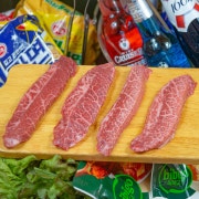 한우 1등급 부채살(1인분,150g) 메뉴 사진(네이버)