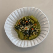 참나물 페스토 파스타 메뉴 사진(네이버)