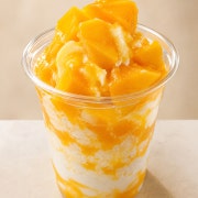 8월 제철 생망고 컵빙수 메뉴 사진(네이버)