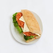 당근 라페 치아바타 샌드위치 메뉴 사진(네이버)