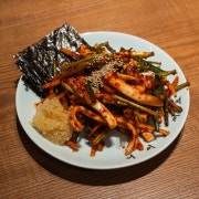 미나리 오징어무침 메뉴 사진(네이버)