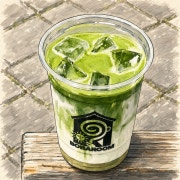 Matcha Latte 메뉴 사진(네이버)