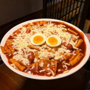 쟁반치즈떡볶이 메뉴 사진(네이버)