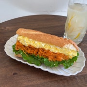 당근라페 샌드위치 메뉴 사진(네이버)