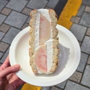 복숭아 산도 메뉴 사진(네이버)