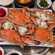 숯꽃게 찜 / 회 메뉴 사진(네이버)