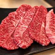 1++ 한우암소 부채살 100g 메뉴 사진(네이버)