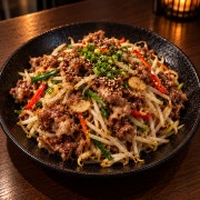 차돌숙주볶음 메뉴 사진(네이버)
