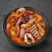 통오징어 해산물 짬뽕 나베 메뉴 사진(네이버)