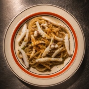 Cuttlefish oil pasta 메뉴 사진(네이버)
