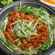 직화 매운 돼지 파불고기(800g) 메뉴 사진(네이버)