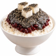 흑임자 크림 눈꽃 팥빙수 메뉴 사진(네이버)
