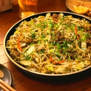 우삼겹 숙주볶음 메뉴 사진(네이버)