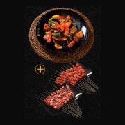 B세트 양꼬치 20꼬치+지삼선 메뉴 사진(네이버)