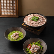 차돌수육 2인 set 메뉴 사진(네이버)