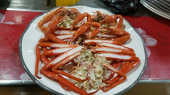 홍게,대게,킹크랩 메뉴 사진(네이버)