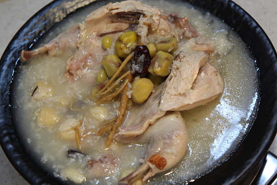 누룽지닭백숙 메뉴 사진(네이버)