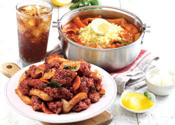 깐풍치떡세트 메뉴 사진(네이버)