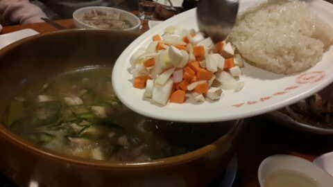 오리백숙(엄나무, 옻, 더덕) 메뉴 사진(네이버)