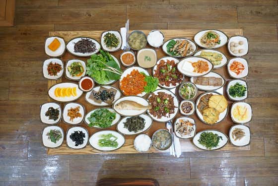 산채모듬정식 메뉴 사진(네이버)