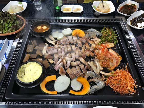 생삼겹살 메뉴 사진(네이버)