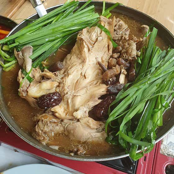 엄나무백숙 메뉴 사진(네이버)