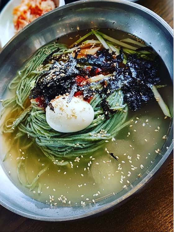 뽕밀면(물/비빔/온면) 메뉴 사진(네이버)