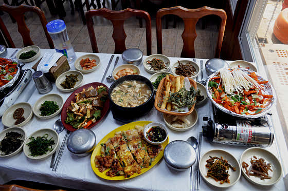 산채 더덕 정식(1인분 안됨) 메뉴 사진(네이버)