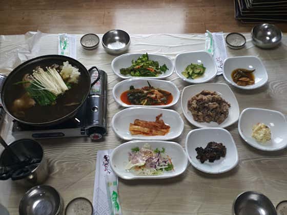 오리&닭 한방능이백숙 메뉴 사진(네이버)