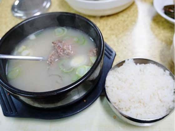 설렁탕 메뉴 사진(네이버)