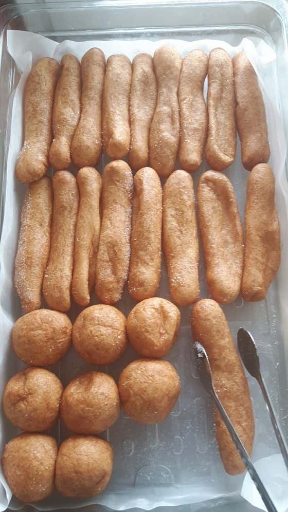 찹쌀 도너츠 3개 메뉴 사진(네이버)